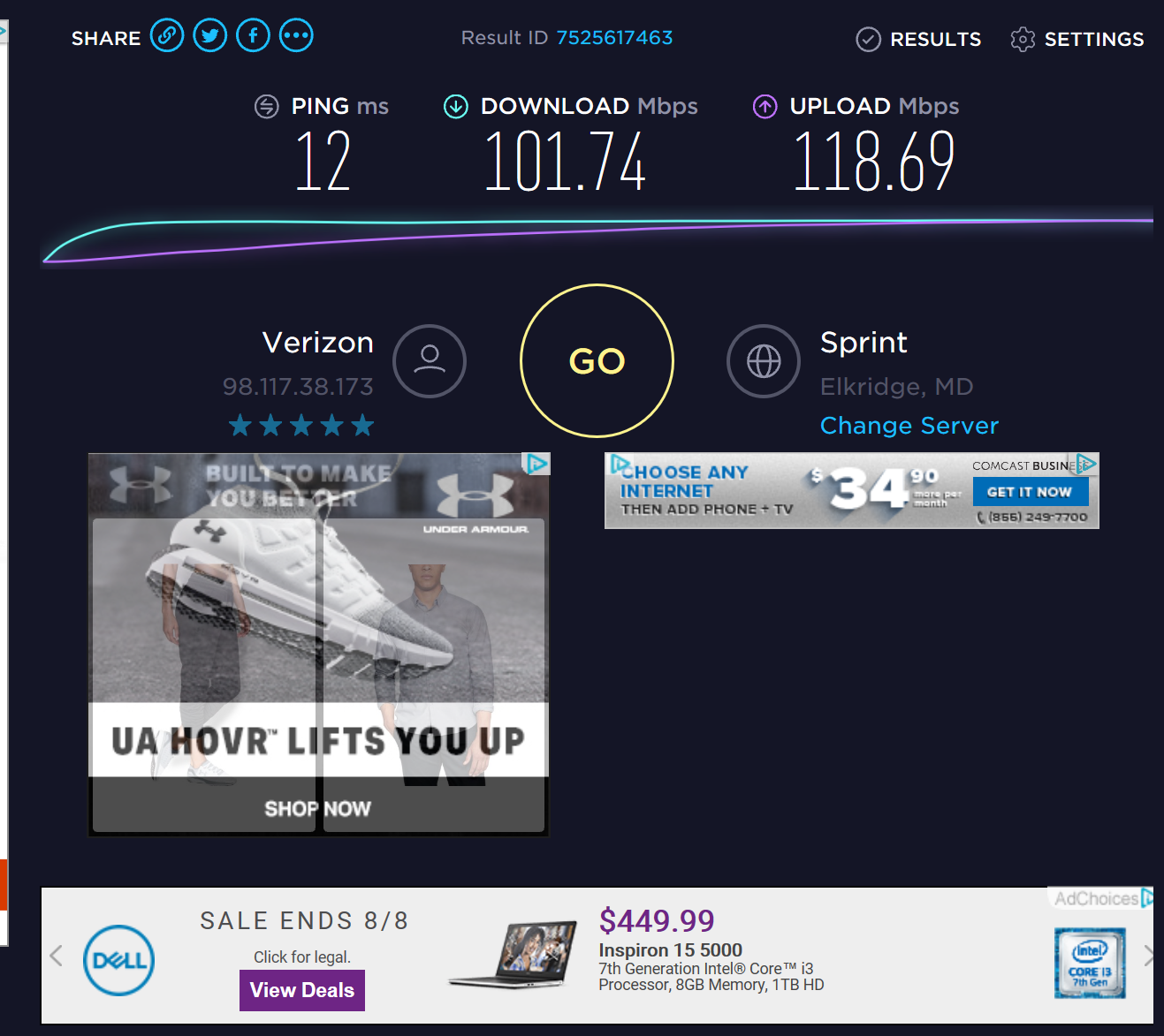 Orbi internet speed Clearance